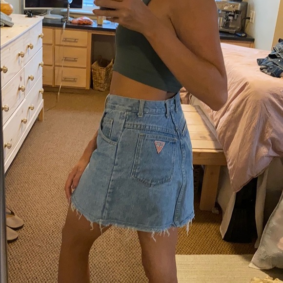 Vintage Guess denim mini skirt ⭐️ - Picture 3 of 8